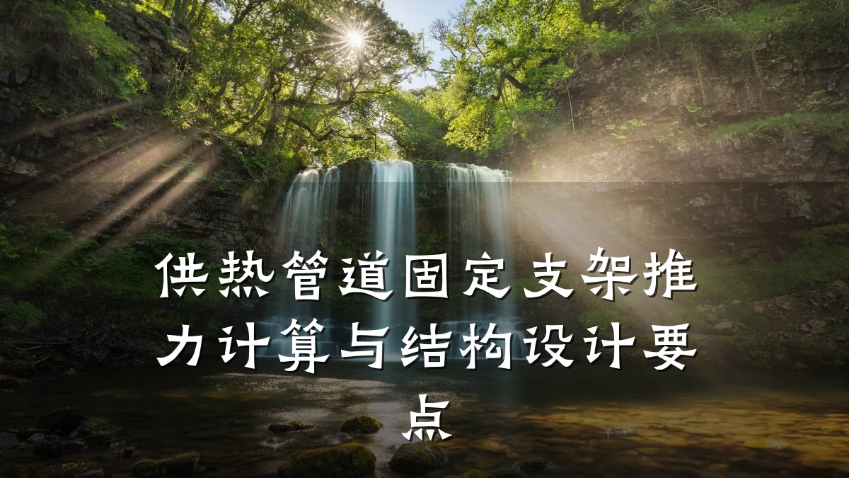 供热管道固定支架推力计算与结构设计要点