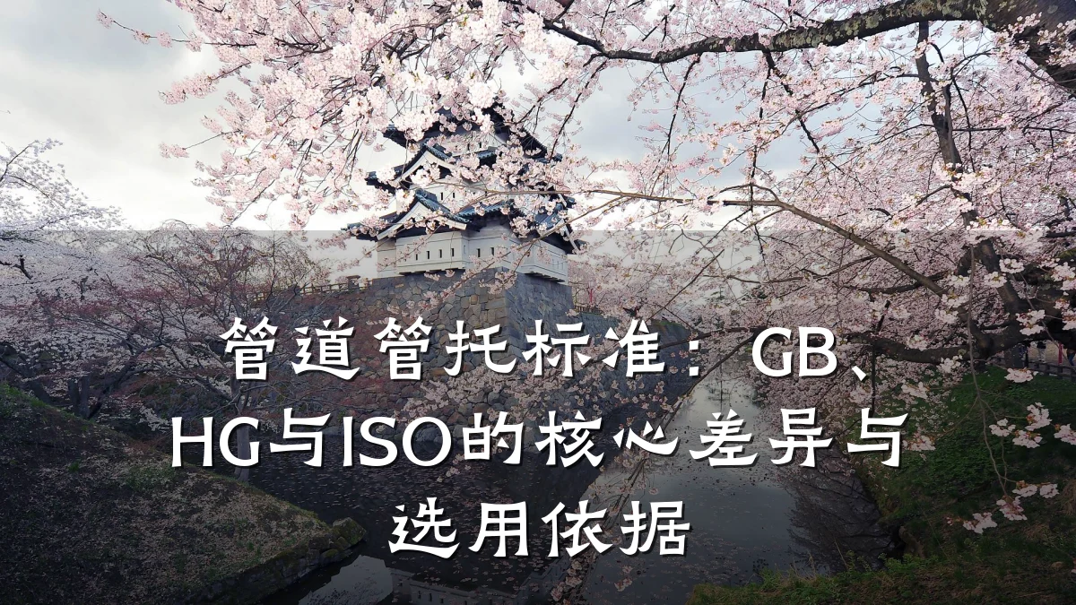 管道管托标准:GB、HG与ISO的核心差异与选用依据