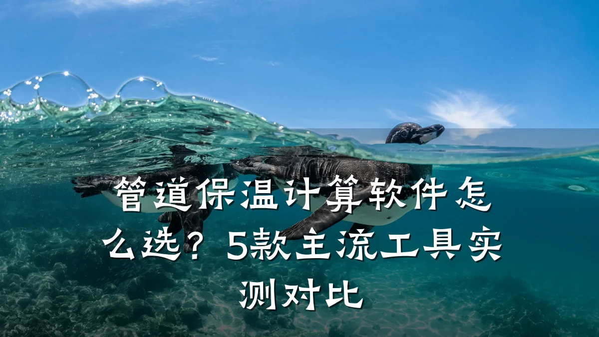 管道保温计算软件怎么选?5款主流工具实测对比