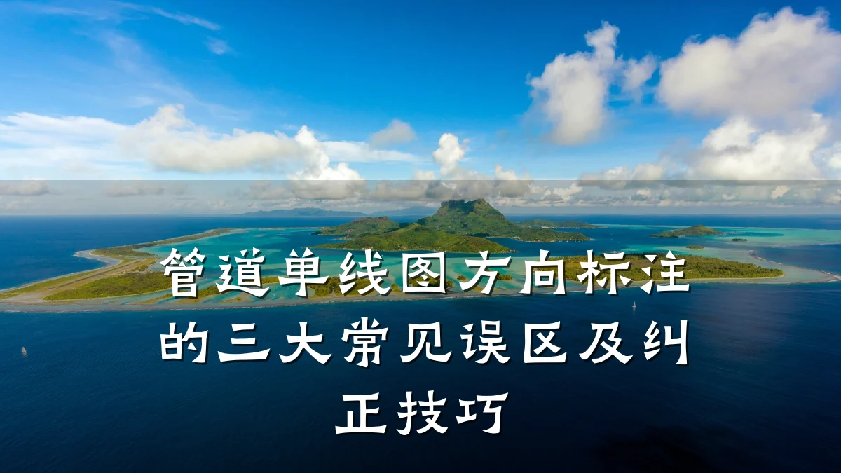 管道单线图方向标注的三大常见误区及纠正技巧