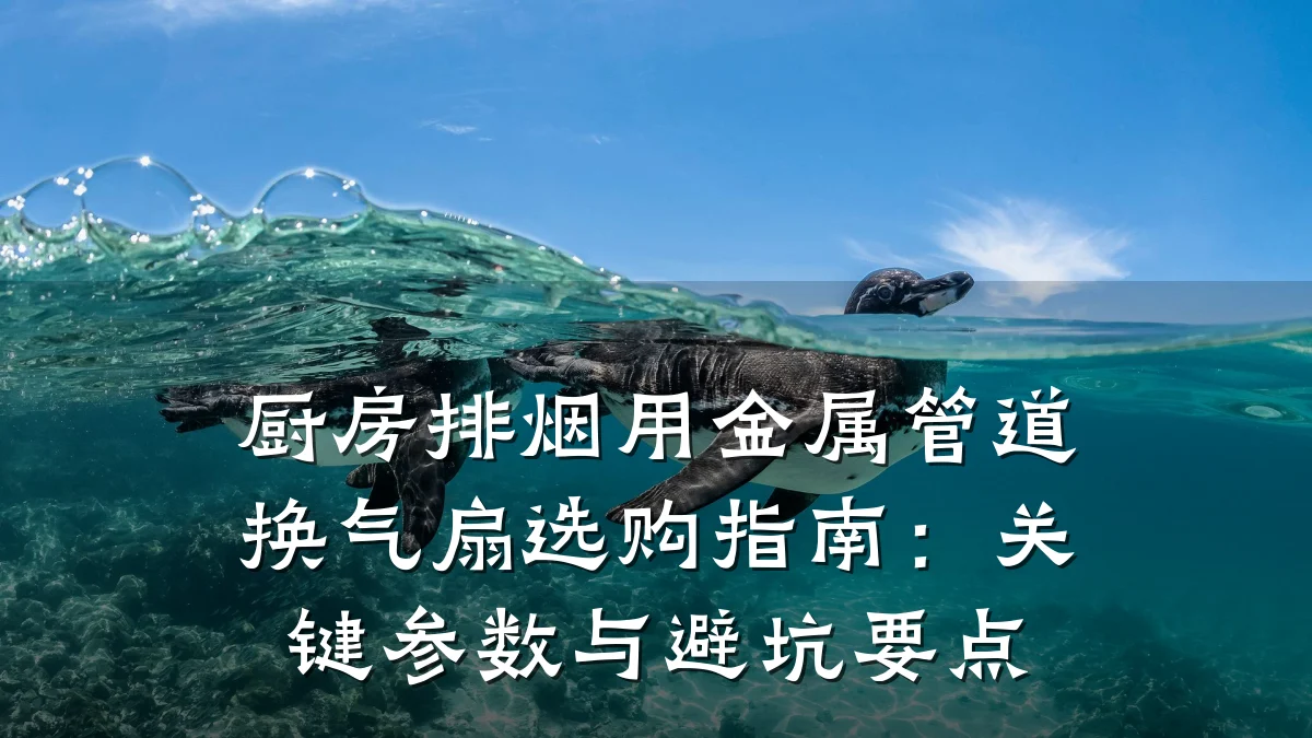 厨房排烟用金属管道换气扇选购指南:关键参数与避坑要点
