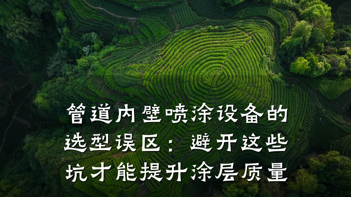 管道内壁喷涂设备的选型误区:避开这些坑才能提升涂层质量