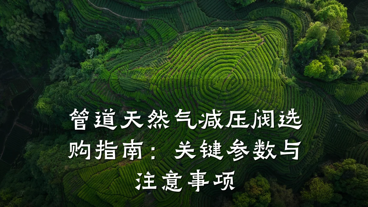 管道天然气减压阀选购指南:关键参数与注意事项