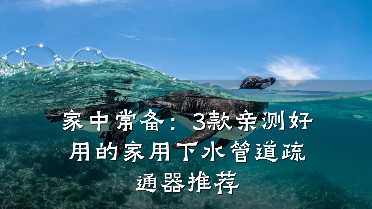 家中常备:3款亲测好用的家用下水管道疏通器推荐