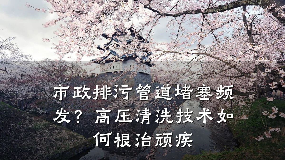 市政排污管道堵塞频发?高压清洗技术如何根治顽疾