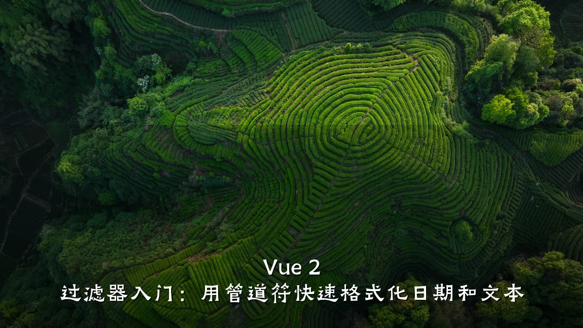 Vue 2 过滤器入门:用管道符快速格式化日期和文本