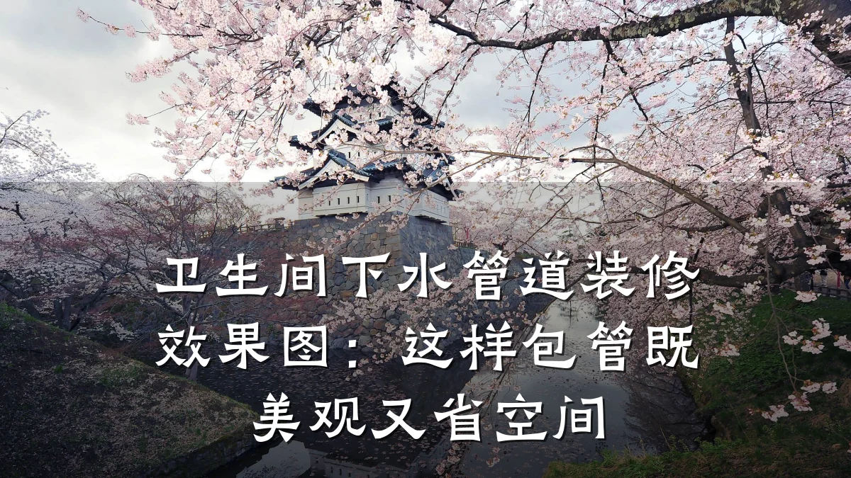 卫生间下水管道装修效果图:这样包管既美观又省空间