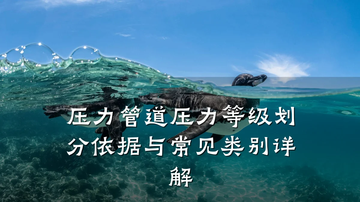 压力管道压力等级划分依据与常见类别详解