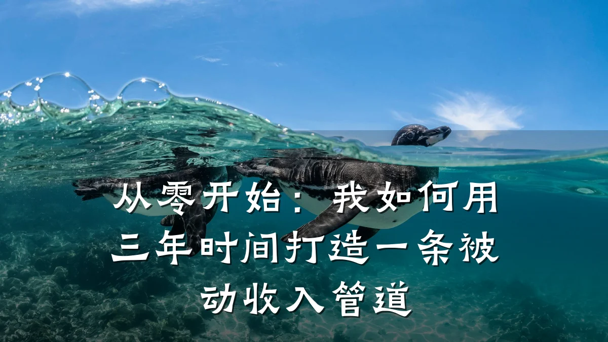 从零开始:我如何用三年时间打造一条被动收入管道