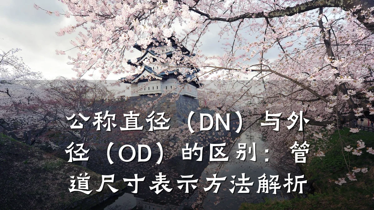 公称直径(DN)与外径(OD)的区别:管道尺寸表示方法解析