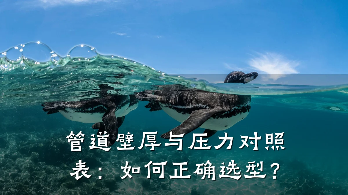 管道壁厚与压力对照表:如何正确选型?