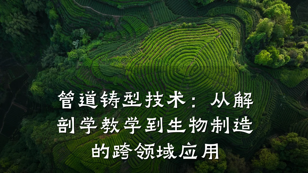 管道铸型技术:从解剖学教学到生物制造的跨领域应用