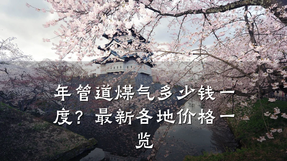 年管道煤气多少钱一度?最新各地价格一览