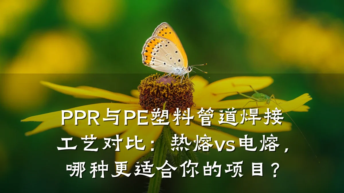 PPR与PE塑料管道焊接工艺对比:热熔vs电熔,哪种更适合你的项目?