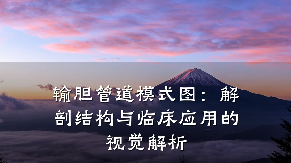 输胆管道模式图:解剖结构与临床应用的视觉解析