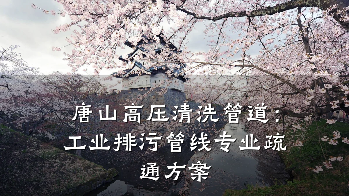 唐山高压清洗管道:工业排污管线专业疏通方案