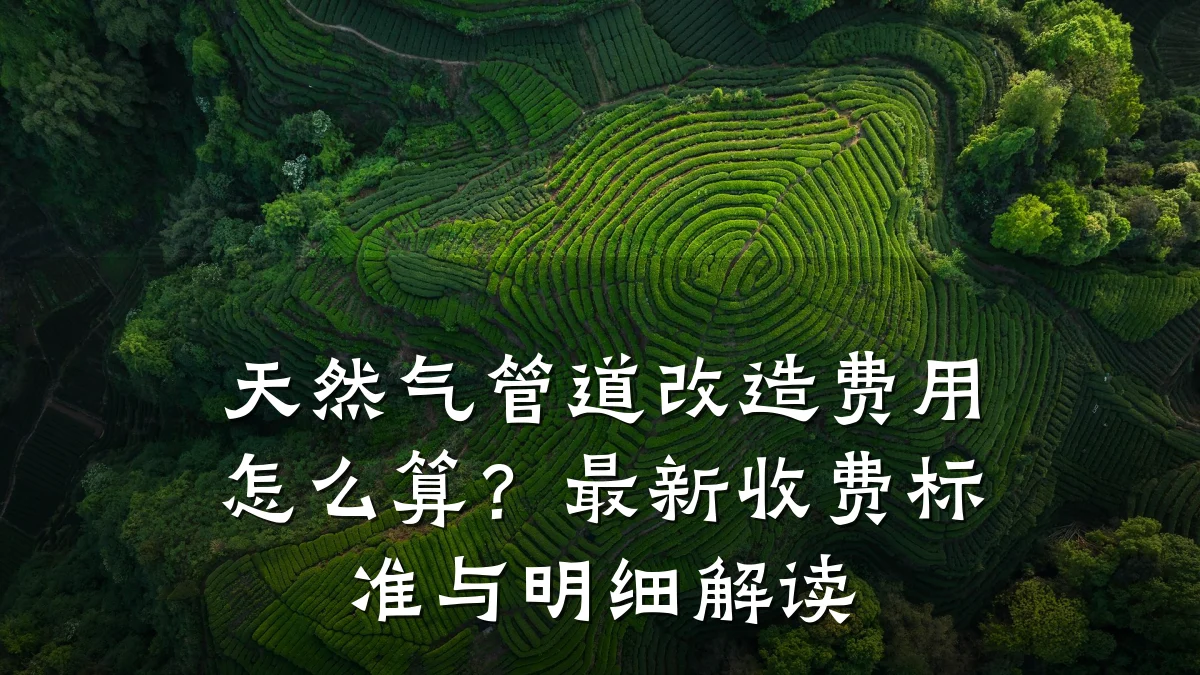 天然气管道改造费用怎么算?最新收费标准与明细解读