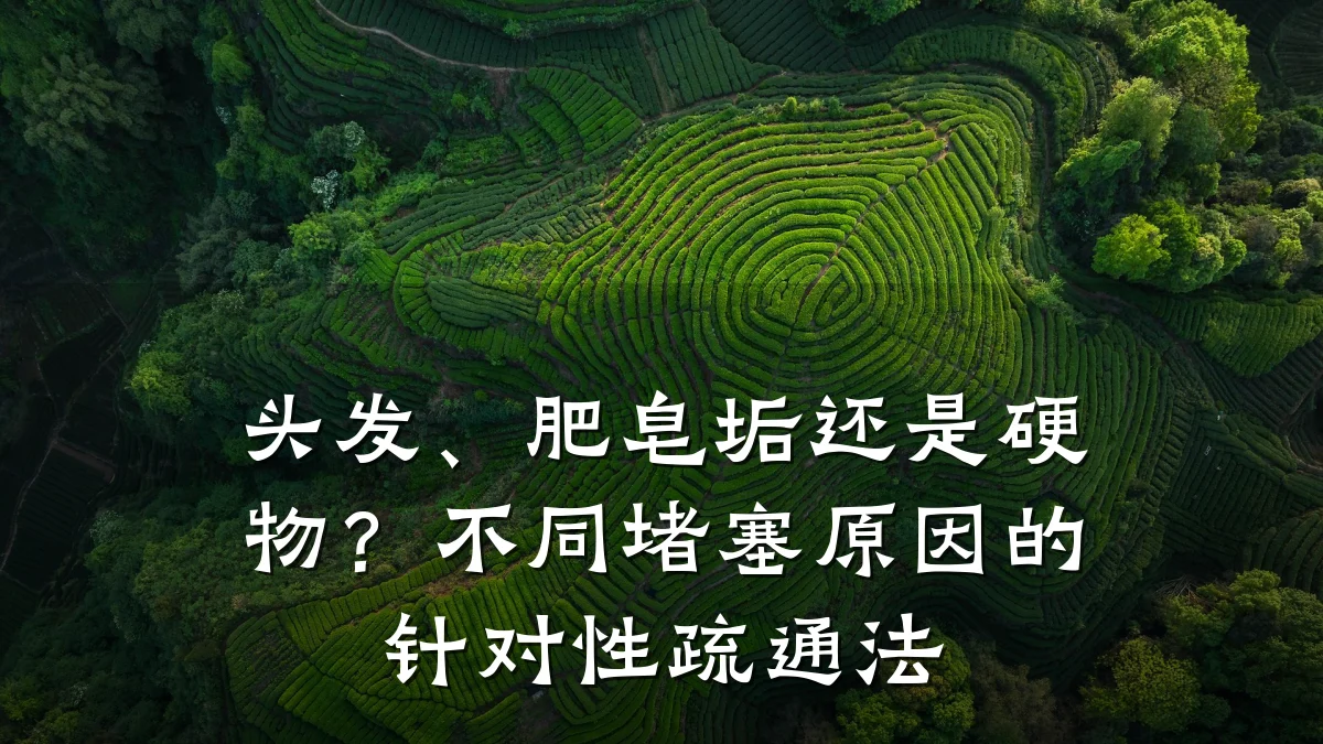 头发、肥皂垢还是硬物?不同堵塞原因的针对性疏通法