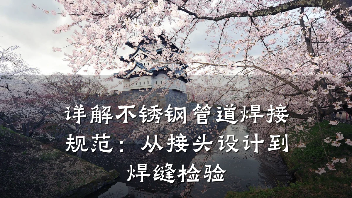 详解不锈钢管道焊接规范:从接头设计到焊缝检验