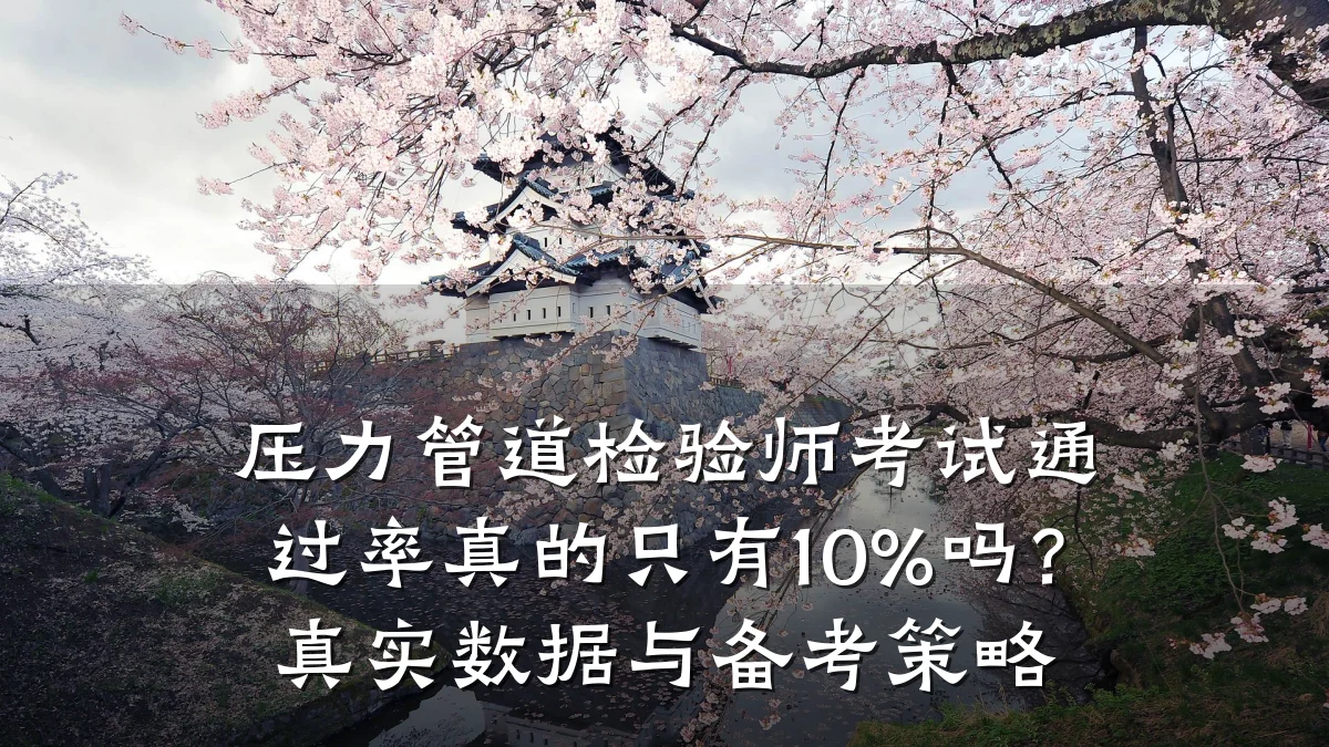 压力管道检验师考试通过率真的只有10%吗?真实数据与备考策略