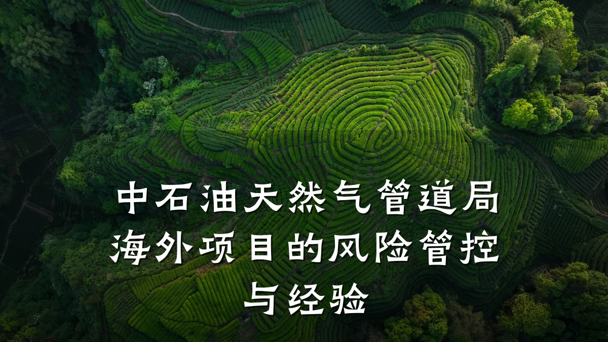 中石油天然气管道局海外项目的风险管控与经验